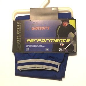 Watson's Performance Youth Long John Royal Blue New L 14/16 77-101 lbs/35-46 kg